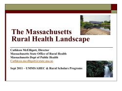 The Massachusetts Rural Health Landscape
