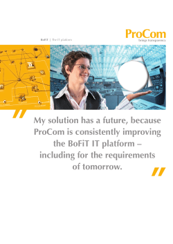 BoFiT the IT platform