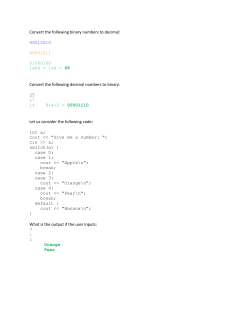 Convert the following binary numbers to decimal: 00010010