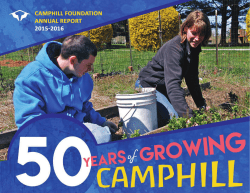 THANK YOUto - Camphill Foundation