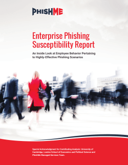 Enterprise Phishing Susceptibility Report