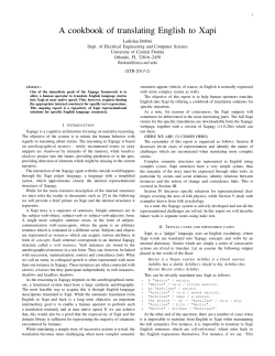 A cookbook of translating English to Xapi - UCF EECS