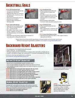 Basketball Goals Backboard Height Adjusters