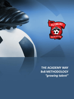 THE ACADEMY WAY 8v8 METHODOLOGY