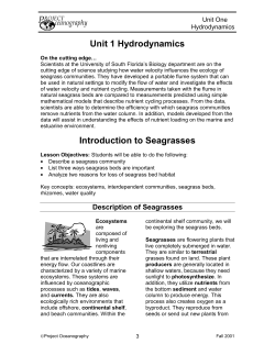 Hydrodynamics - USF College of Marine Science