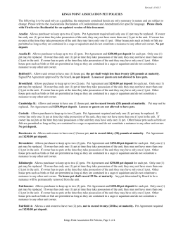 the follwing kings point information sheet is to be used only as a