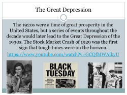 The Great Depression