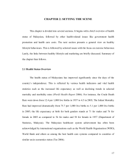 Chapter 2: Exercise Behavior and Health