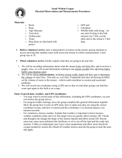 Stream Monitoring: Physical Observations and Measurements