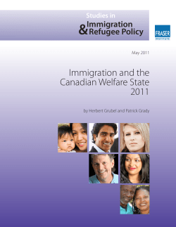 Immigration and the Canadian Welfare State 2011