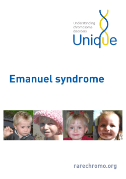 Emanuel syndrome