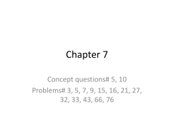 Chapter 7, Rotational motion