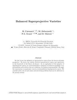Balanced Superprojective Varieties