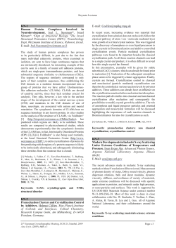 Prenucleation clusters and crystallization control by