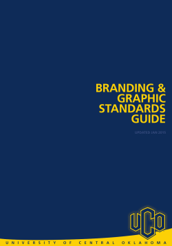 Graphics Standard Guide - UCO - The University of Central Oklahoma