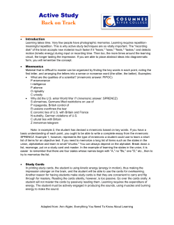 Active Study Back on Track