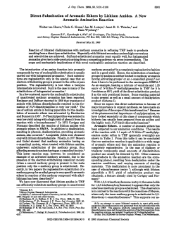 Direct Substitution of Aromatic Ethers by Lithium Amides. A New