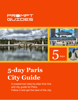 5-day Paris City Guide