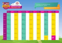 6 Week Exercise Guide 2.5km WALK or RUN