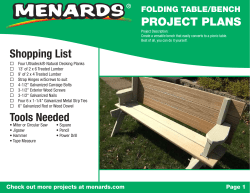 Folding Picnic Table Bench