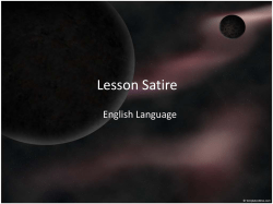 P. Lesson: Satire