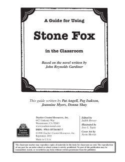 Stone Fox - Dedicated Teacher