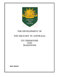 the development of the military in australia its