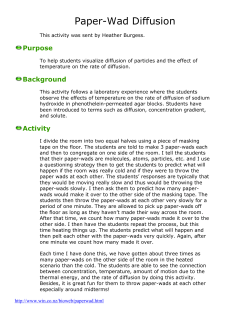 Paper-Wad Diffusion - ScienceTeamFuentes