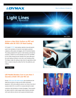 Achieve a Non-Stick Surface on PET and PMMA with OC