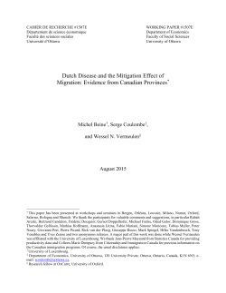 Dutch Disease and the Mitigation Effect of Migration: Evidence from