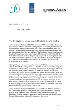 The driving forces behind household indebtedness in