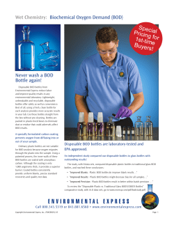 BOD Bottles - Environmental Express