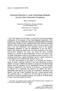 Canonical Elements in Local Cohomology Modules and