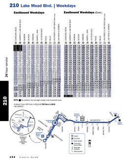 210 Lake Mead Blvd. | Weekdays
