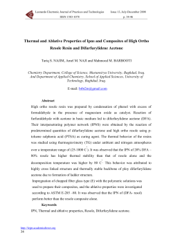 thermal and ablative properties of ipns and composites of high ortho