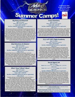 Mad Science of Mt. Diablo Camps