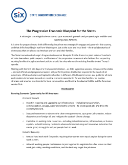 The Progressive Economic Blueprint for the States
