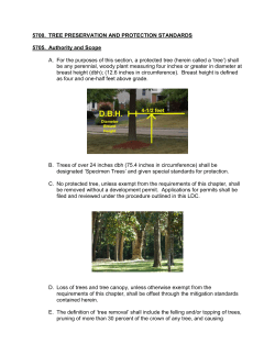 5700. TREE PRESERVATION AND PROTECTION STANDARDS