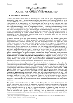 Project Description - Quality of Government Institute