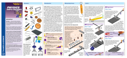Instructions Contents Introduction Measuring Forces Levers 01