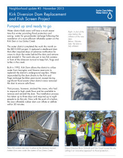 Kirk Diversion Dam Replacement and Fish Screen Project