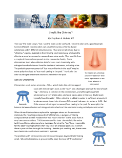 Smells like Chlorine?