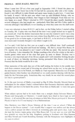 PROFILE: MISS HAZEL PRETTY