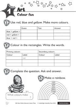 Colour fun - Cambridge University Press