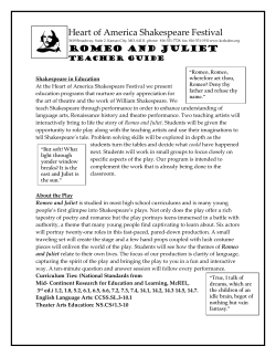 Romeo and Juliet - Heart of America Shakespeare Festival