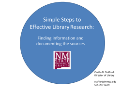 Seven Steps to a Simple and Effective Research Strategy