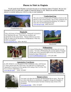 Places to Visit in Virginia