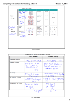 comparing ionic and covalent bonding.notebook