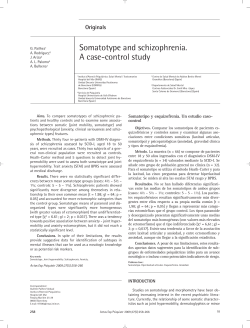 Somatotype and schizophrenia. A case