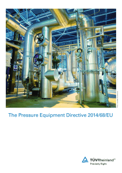 PED Pressure Equipment Certification